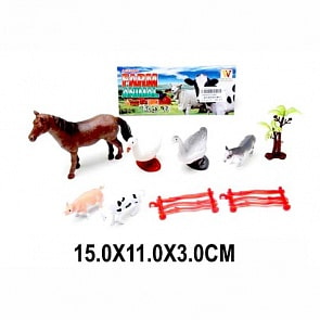 Набор фигурок и аксессуаров Домашние животные, 6 шт, несколько видов (Наша игрушка, 2090) (ассортимент)