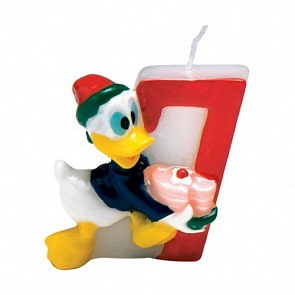 Объемная свечка Микки 7 лет (Procos, tp6147)