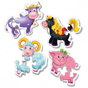 Мягкие пазлы Baby puzzle - Ферма (Vladi Toys, VT1106-51)