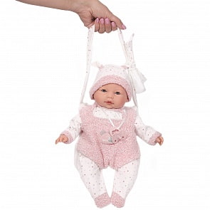 Кукла озвученная Бимба с переноской 37 см плачет мягконабивная (Munecas Antonio Juan ,S.L., 14156)