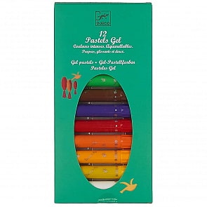 Набор пастельных карандашей, 12 штук (Djeco, 08805k)