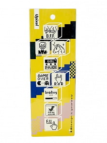 Комплект пиксельных медалей на пенал T-3X3EN01, 9 штук (Upixel, 80984)