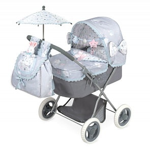 Коляска для куклы с сумкой и зонтиком серии Мартин, 60 см (DeCuevas, 85029)