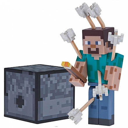 Фигурка Minecraft Steve with Arrows, 8 см 