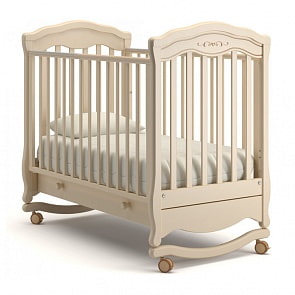 Кровать детская Гандылян К-2003-2 Шарлотта Люкс, слоновая кость (Gandylyan, GAN-К-2003-2_слоновая кость)