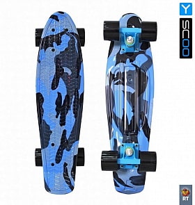 Скейтборд 10-13 Penny board RT 22 Print Blue army (Y-SCOO, 4975RT)
