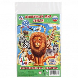 Настольная игра-ходилка Животные, блистер малого формата (Умка, 4690590141489)