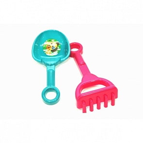 Набор песочный №1: лопатка и грабли, лицензия 44 котенка (НПЛ01)