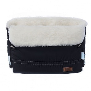 Муфта меховая для коляски Nuovita Alpino Bianco Nero/Черный (Nuovita, NUO-mALPB_1940)