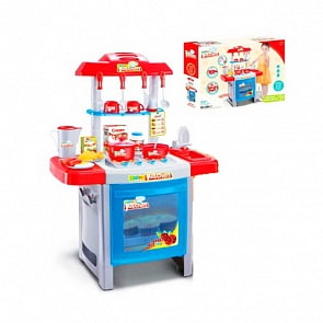 Кухня, со световыми и звуковыми эффектами, 25 предметов (Junfa Toys, 889-7)