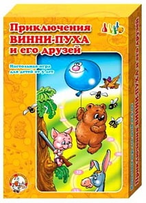 Игра детская настольная Ходилка. Приключения Винни - Пуха и его друзей (Десятое королевство, 00294ДК)