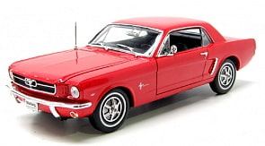 Машинка Ford Mustang 1964, масштаб 1:18 (Welly, 12519)