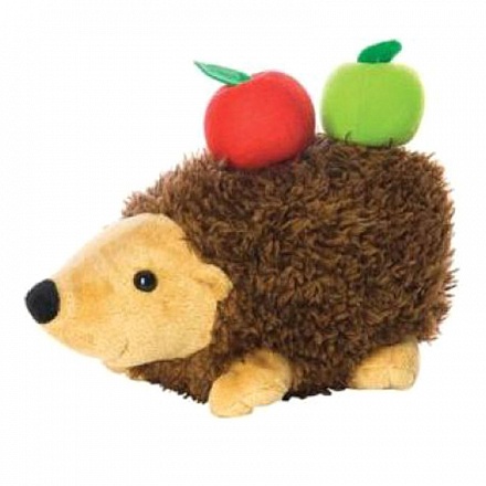 Мягкая игрушка - Ежик с яблоками, 25 см 