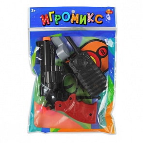 Набор с пистолетом Игромикс – Полицейский, 6 предметов (ABtoys, M6083)