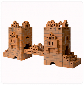 Конструктор "Мост" из настоящих кирпичиков, 450 деталей (БрикНик, 105пл)