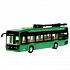 Модель Городской троллейбус свет-звук 19 см 3 кнопки инерционная пластиковая зеленая  - миниатюра №2