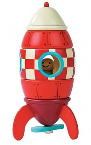 Деревянный конструктор на магнитах «Ракета» (Janod, J05207)