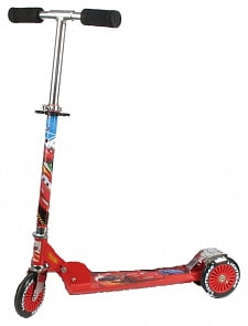 Самокат 3-колесный Тачки Дисней с голографическими наклейками (С-Трейд, ST-ALU-2RW-CARS H+Lsim)