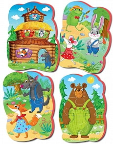 Мягкие пазлы Baby puzzle - Теремок New (Vladi Toys, VT1106-64)
