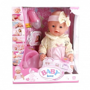 Интерактивный пупс, пьет и писает, с аксессуарами, 43 см (BL020K) (ассортимент)