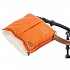 Муфта меховая для коляски Nuovita Siberia Lux Bianco Arancio/Оранжевый  - миниатюра №5