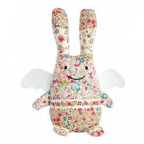 Игрушка мягкая - Зайка с крылышками музыкальный, 24 см, красные цветы (Trousselier, TRO-VM1082 98)