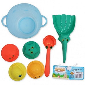 Набор для песка – Лучик, 7 предметов (ABtoys, PT-00692) 