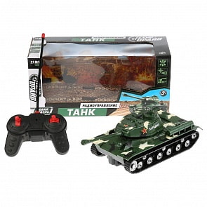 Танк на радиоуправлении со светом и звуком (Технодрайв, ZY595593-R)