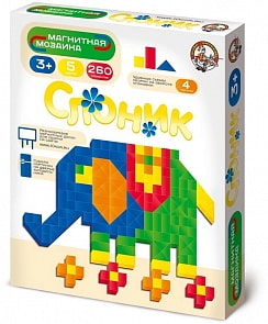 Мозаика магнитная без игрового поля – Слоник (Десятое королевство, 01653ДК)