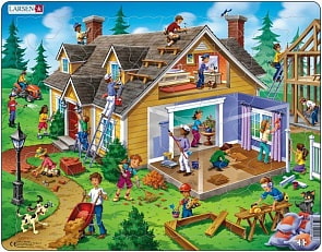 Пазл - Дом, 62 детали (Larsen, US18)