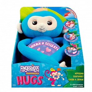 Обезьянка-обнимашка, голубая (WowWee, 3531)
