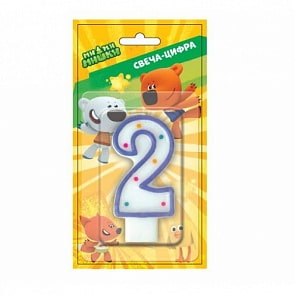 Свеча-цифра 2 - МиМи Мишки (Веселый праздник, SVC-2-MMMsim)