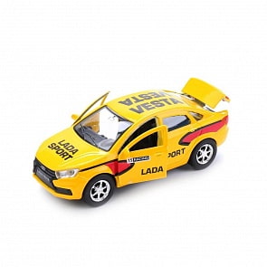 Машина металлическая инерционная Лада Веста Спорт 12 см, открываются двери (Технопарк, SB-16-40-S-WB)
