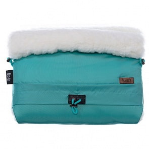 Муфта меховая для коляски Nuovita Alaska Bianco Turchese/Бирюзовый (Nuovita, NUO-mALAB_2110)