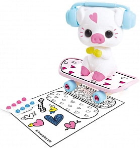 Игровой набор Поросёнок со скейтбордом Фуззики (Fuzzikins, FF123)