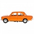 Модель легкового автомобиля - Ваз 2106 Жигули, инерционная, открываются двери, 12 см, оранжевая  - миниатюра №4
