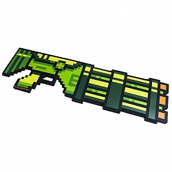 Миниган 8 Бит, зеленый пиксельный, со звуком, 61 см (Pixel Crew, PC08527) - миниатюра