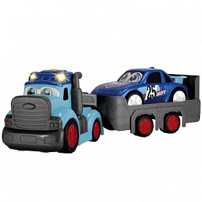 Трейлер Happy с прицепом, 60 см, свет и звук (Dickie, 3819011)