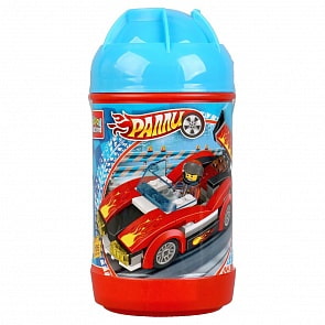 Конструктор -  Спорткар с фигуркой, 105 деталей в банке (Город мастеров, 5724-LL)