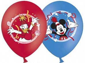 Шарик надувной Disney - Микки Маус 1 штука, 3 цвета, 35 см (Belbal, 1103-0913sim)