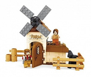 Конструктор - Мельница с фигурками, 153 детали (Ausini, 28403)