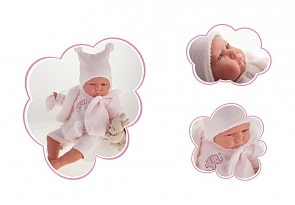 Кукла Реборн младенец Салюд в розовом 52 см (Antonio Juan Munecas, 8158P)