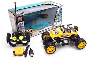 Машина р/у на аккумуляторе, 4 канала, USB шнур (Наша Игрушка, HD3833)