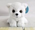 Игрушка мягкая Медведь белый полярный, 15 см  - миниатюра №1