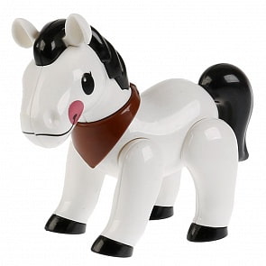 Развивающая крутилка Лошадка, белый цвет (Умка, S143-R2)