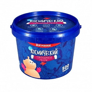 Космический песок, тянущийся, классический 500 грамм, жёлтый (Космический песок, TSS04)