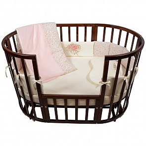 Комплект в кроватку for Nuovita Provenza francese Rosa/Французский прованс, 6 предметов, бело-розовый (Chepe, 071057)