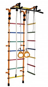 Детский спортивный комплекс Орлёнок-1А Плюс, цвет - оранжевый/радуга (Формула здоровья, СГ000002037)