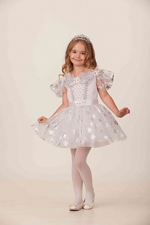Карнавальный костюм для девочек – Снежиночка, размер 122-64 
