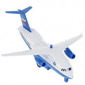Модель Полицейский самолет свет-звук 20 см люк подвижные детали металлическая (Технопарк, PLANE-20SLPOL-BUWH)